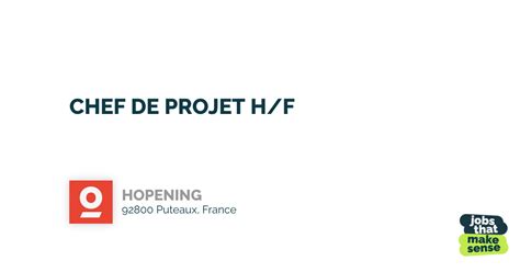 Chef de Projet (H/F) chez Hermès .